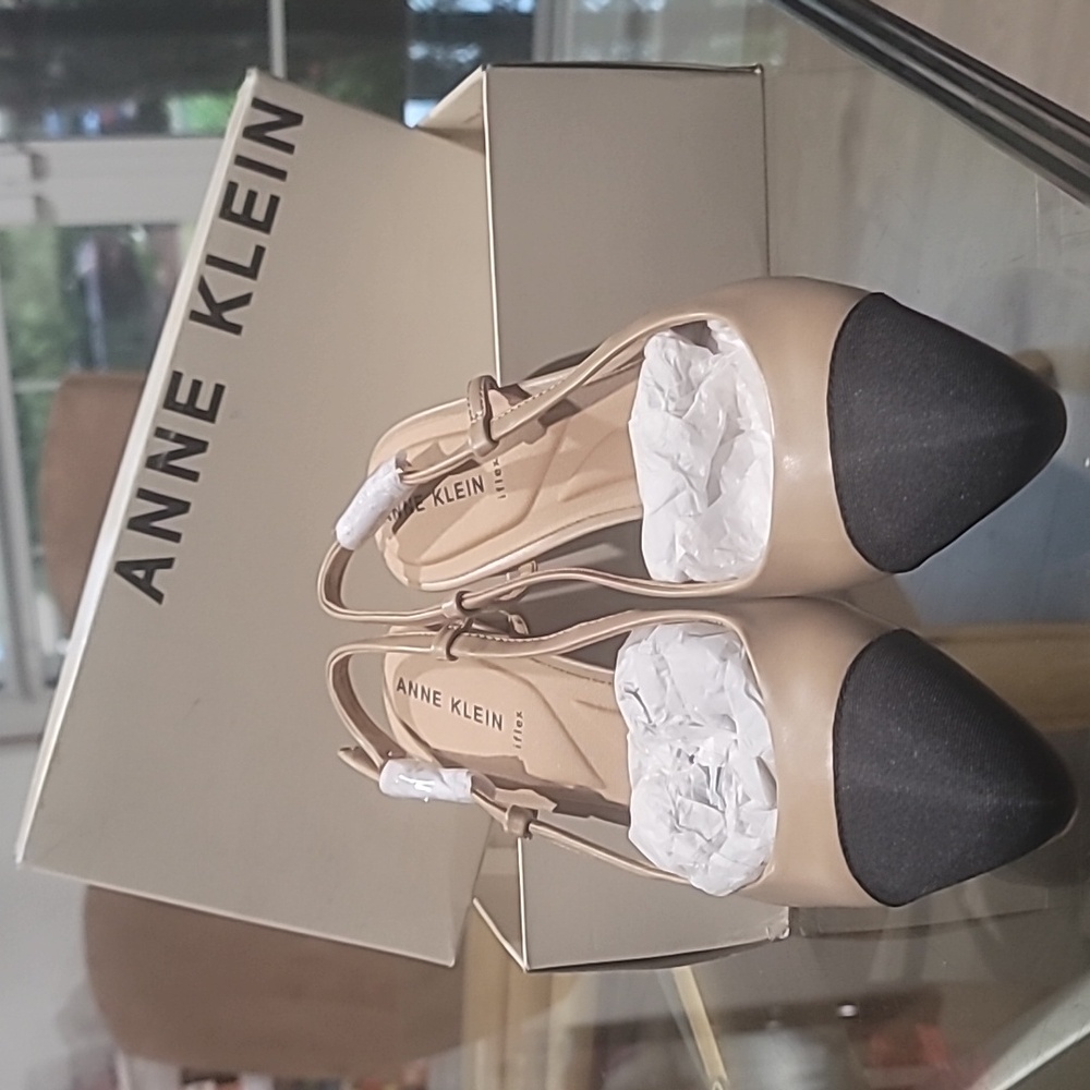 Anne Klein Two-Tone Block Heel Shoes